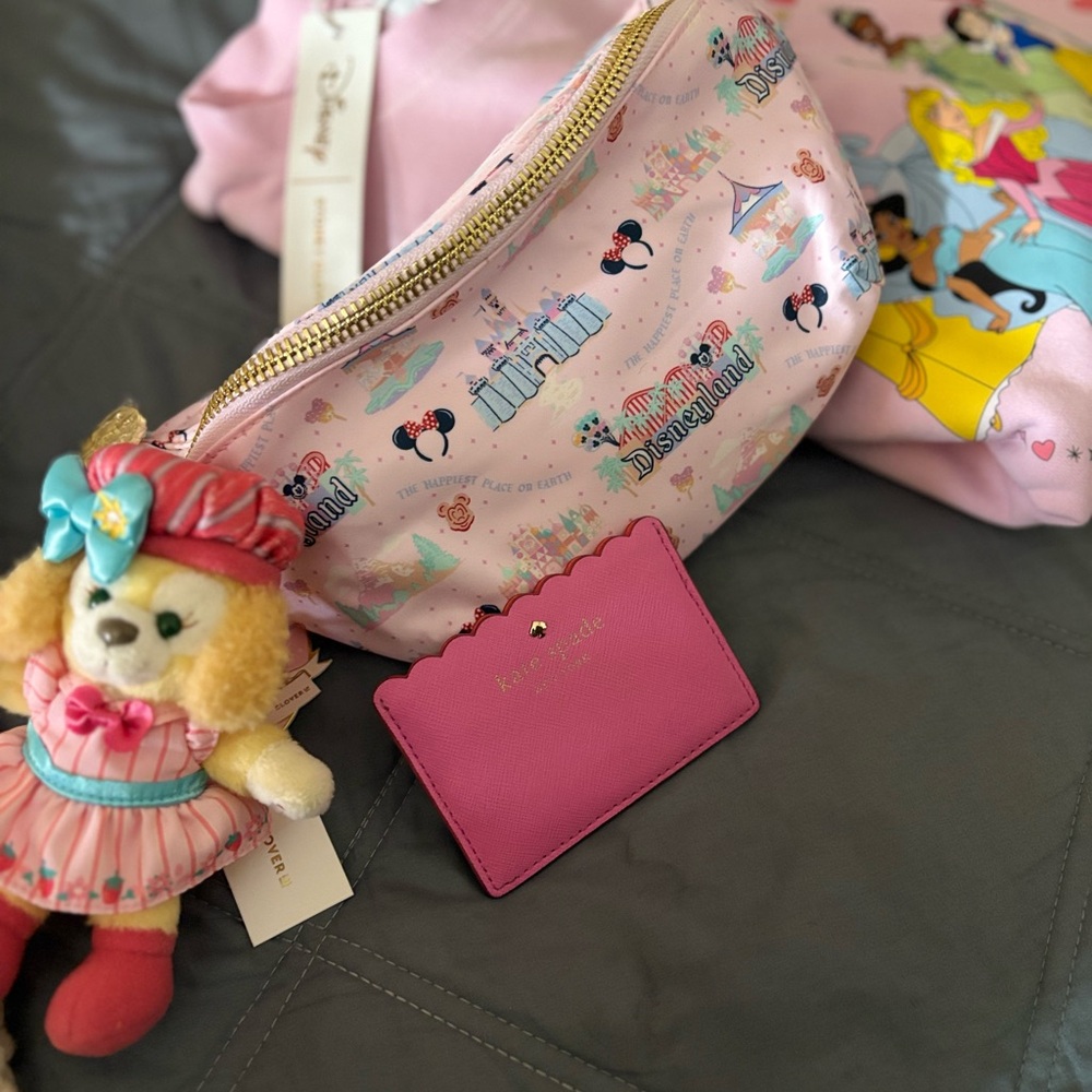 Stoney Clover Lane Pink and Purple belt bag  with Whimsical Design